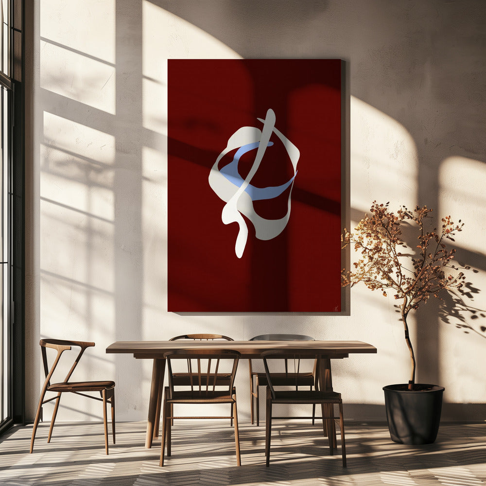 Dart red abstract | Canvas