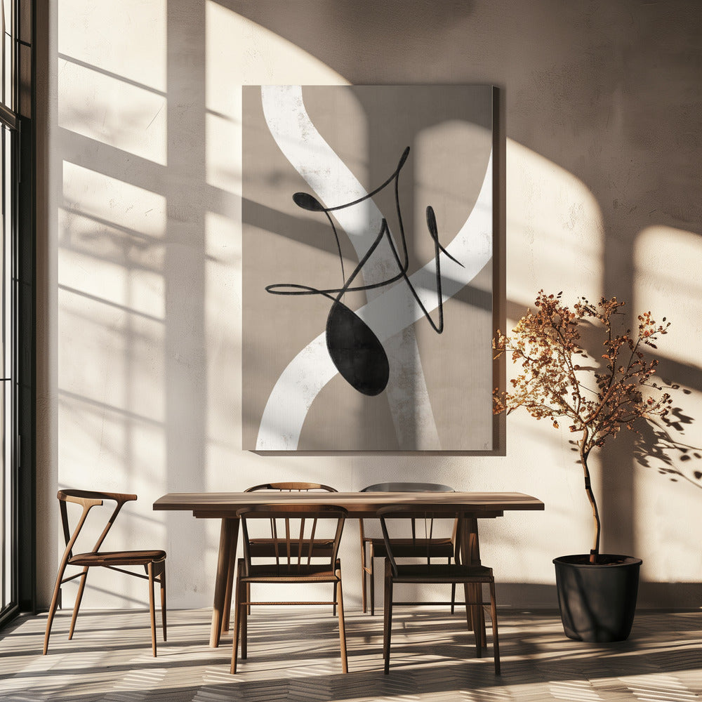 Beige abstract No.2 | Canvas