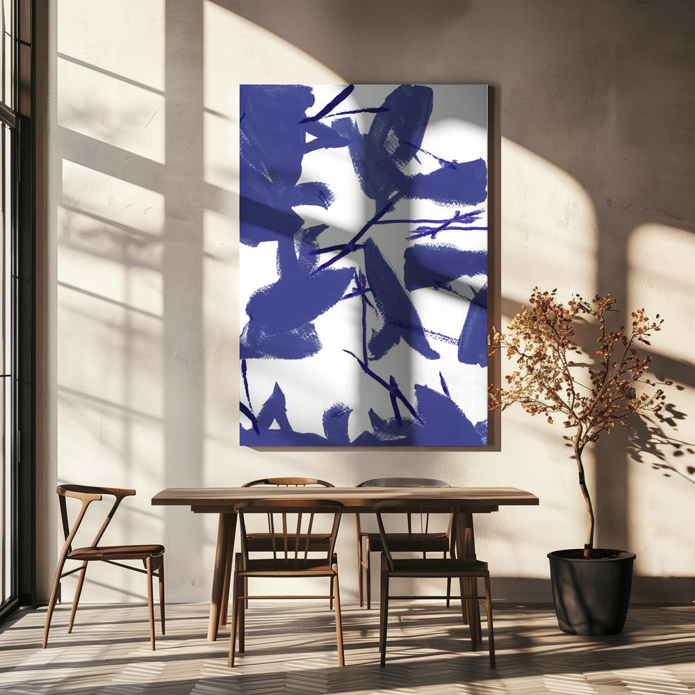 Blue Floral No3 | Canvas