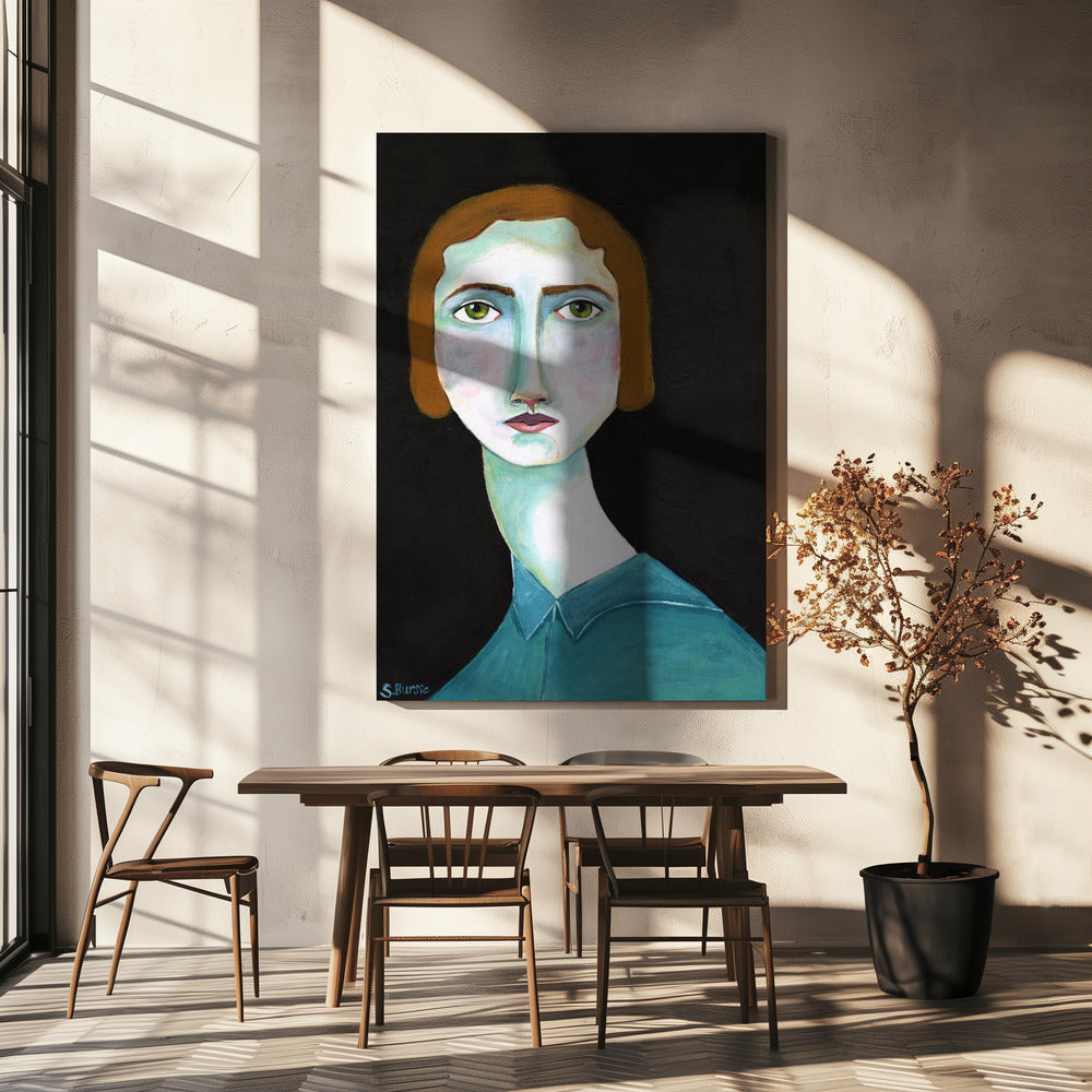 Vintage Lady Looking | Canvas