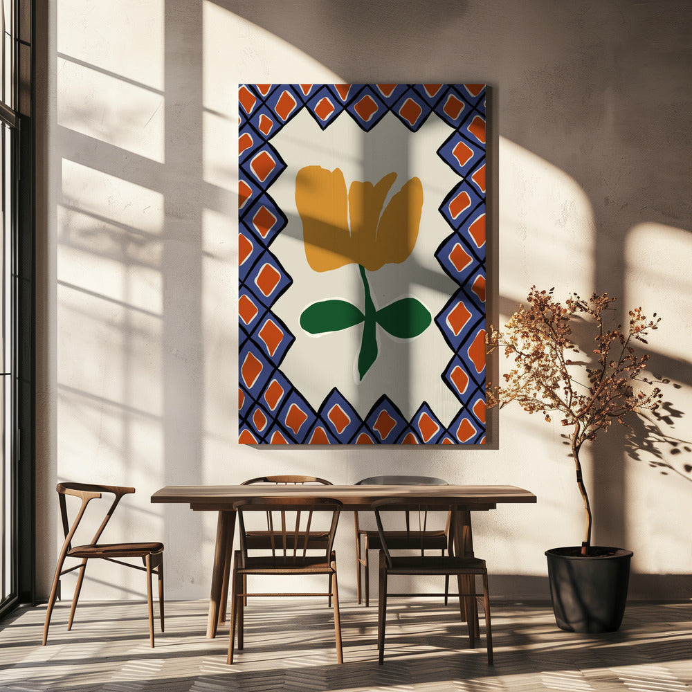 Petal plaid playtime II | Canvas