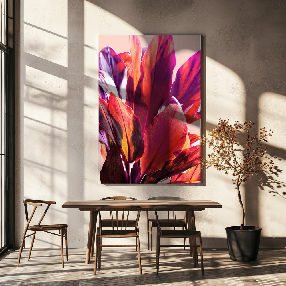Fuchsia Leaves I | Canvas