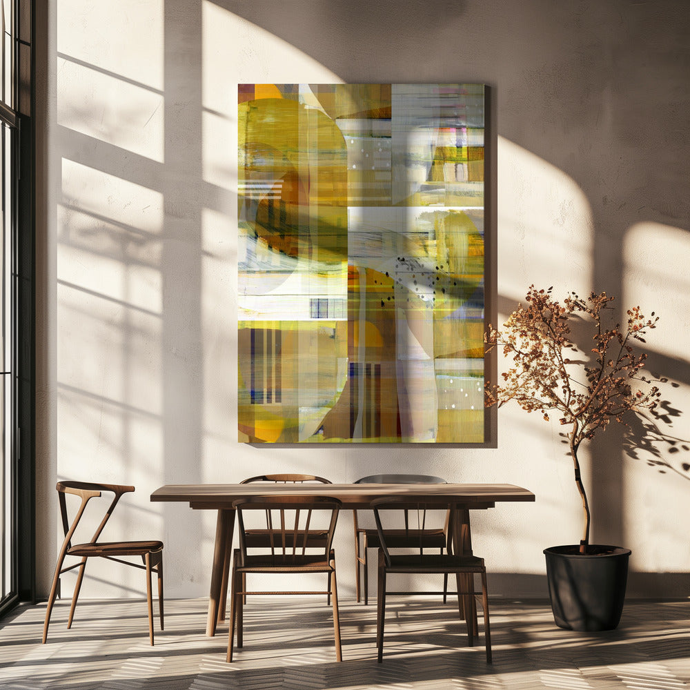 Yellow Ochre Abstract No3 | Canvas