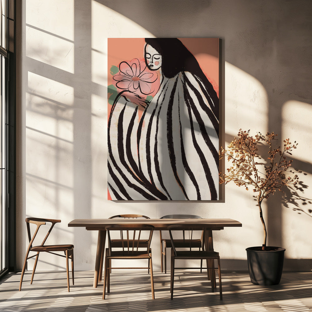 A Silent Moment (Peach) | Canvas