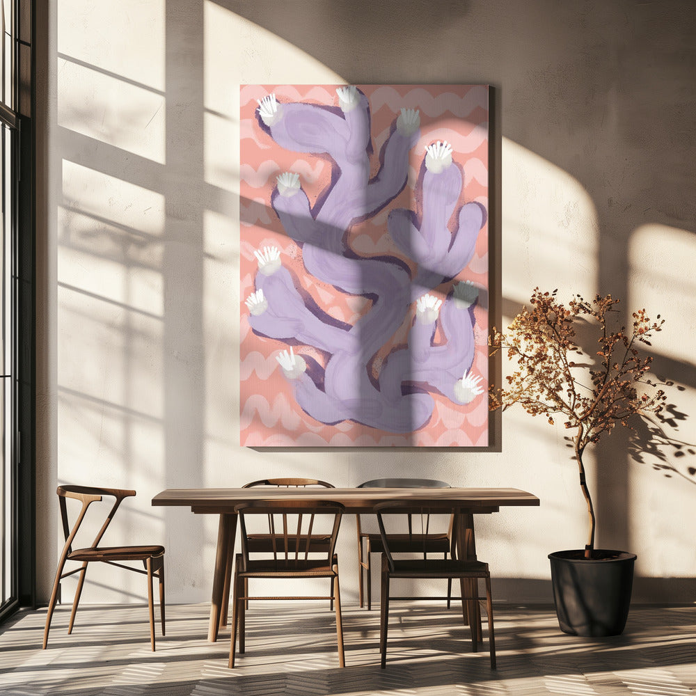 Purple Cactus Dance | Canvas