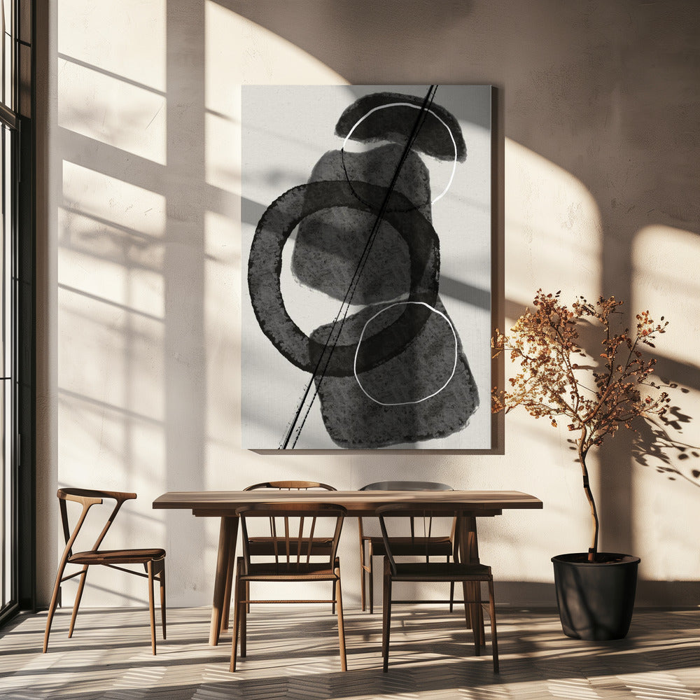 Monochrome Circles | Canvas
