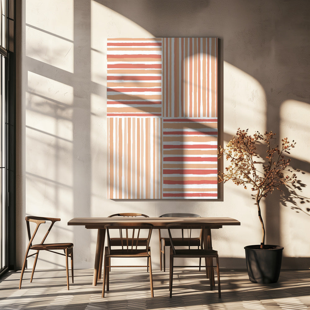 Vertical And Horizontal Stripes | Canvas