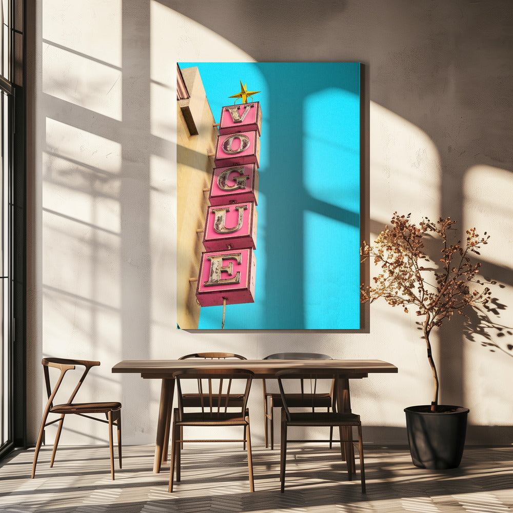 Vogue Theatre Sign in Hollywood | Canvas