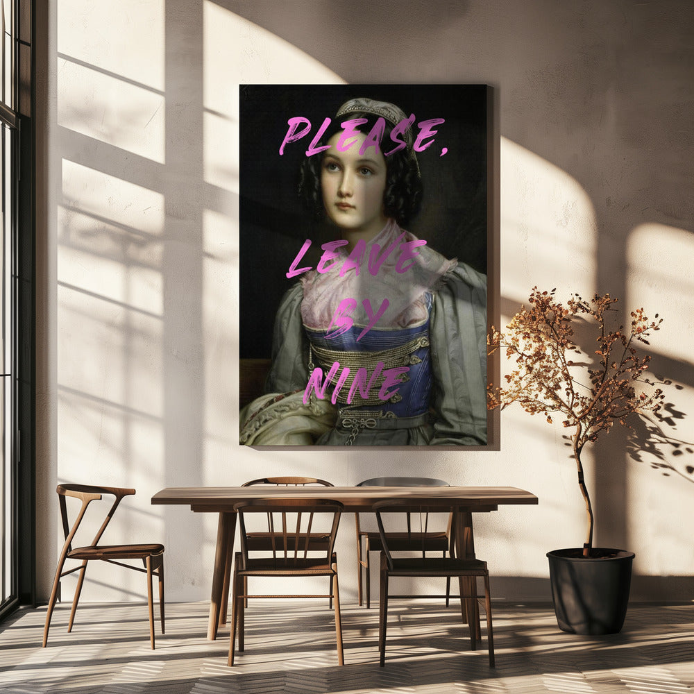 Please, Leave By Nine | Canvas