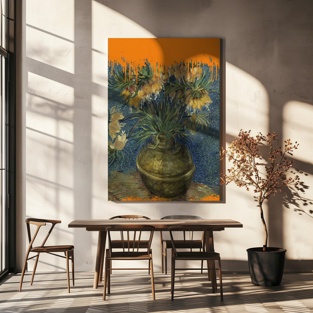 Collage Sunflowers and the splash Van Gogh | Canvas