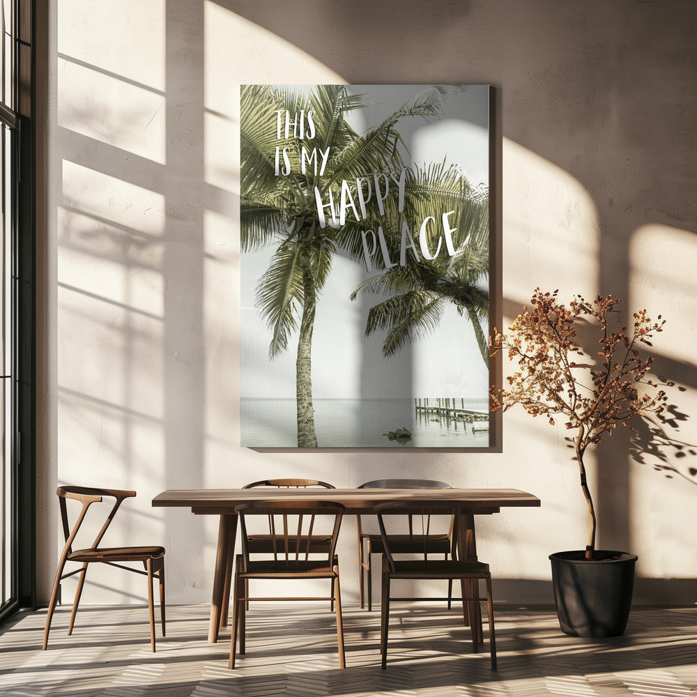 This is my happy place | Oceanview | Canvas