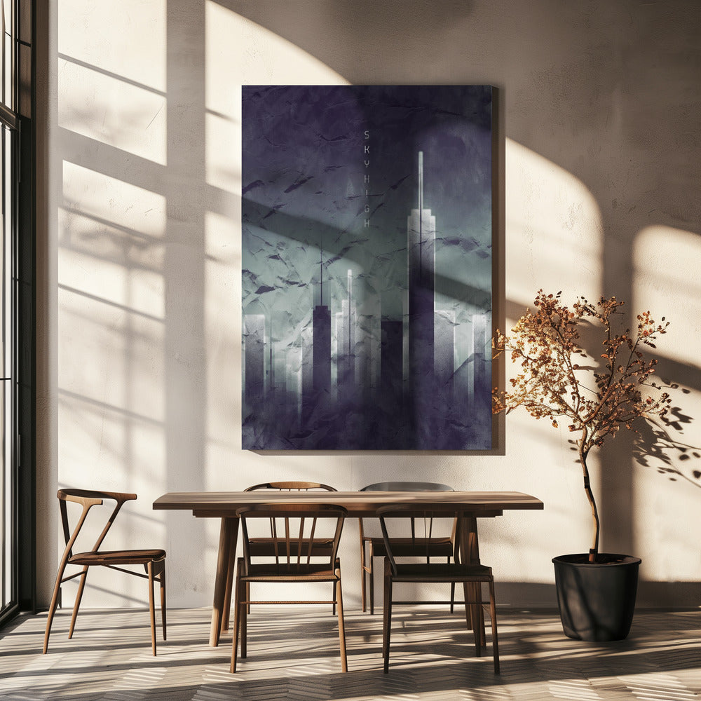 Graphic Art SKYHIGH Vintage Look | Canvas