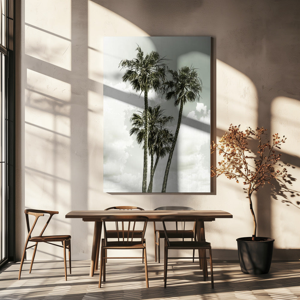 Palm Trees and sky | Vintage | Canvas