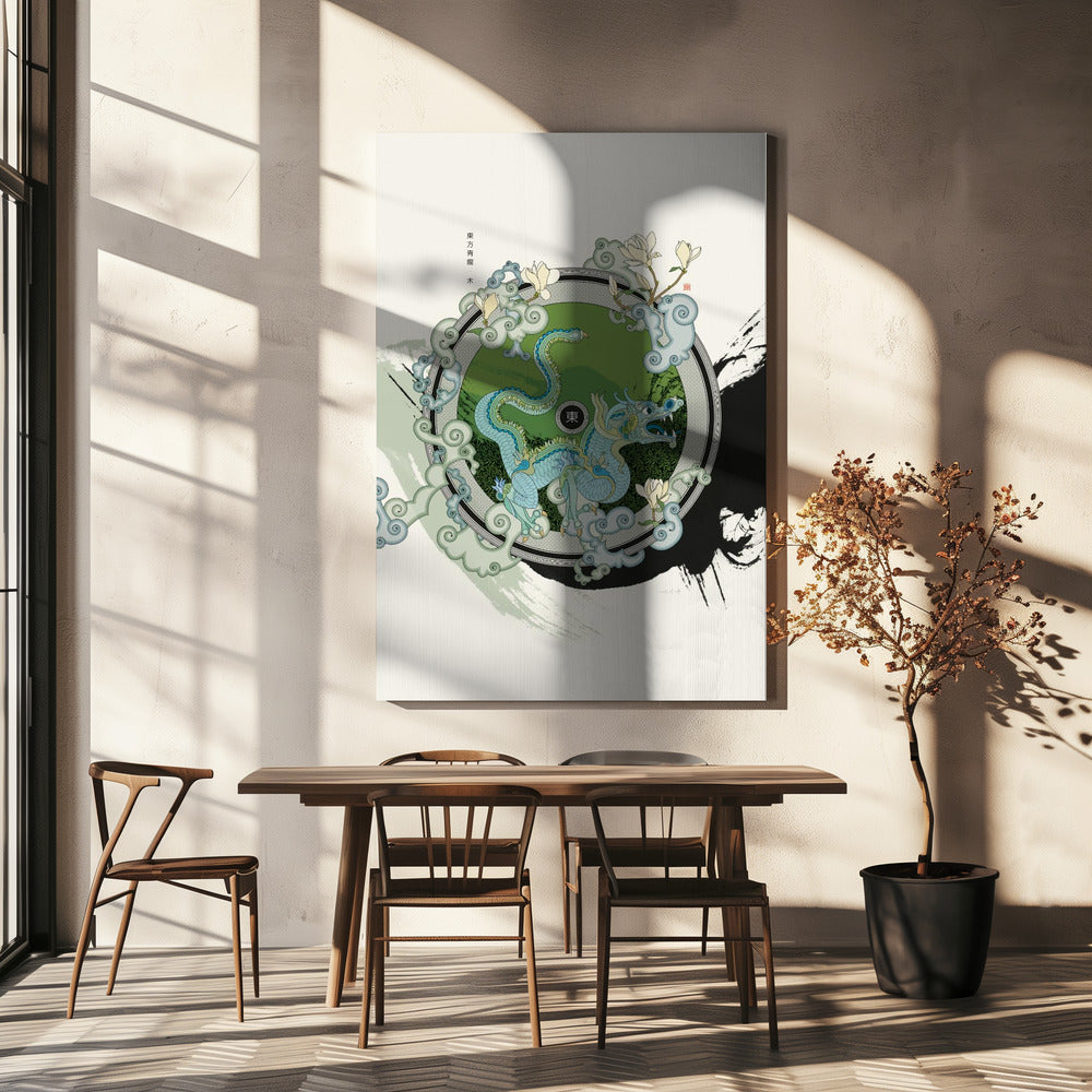 Azure Dragon of the East | Canvas