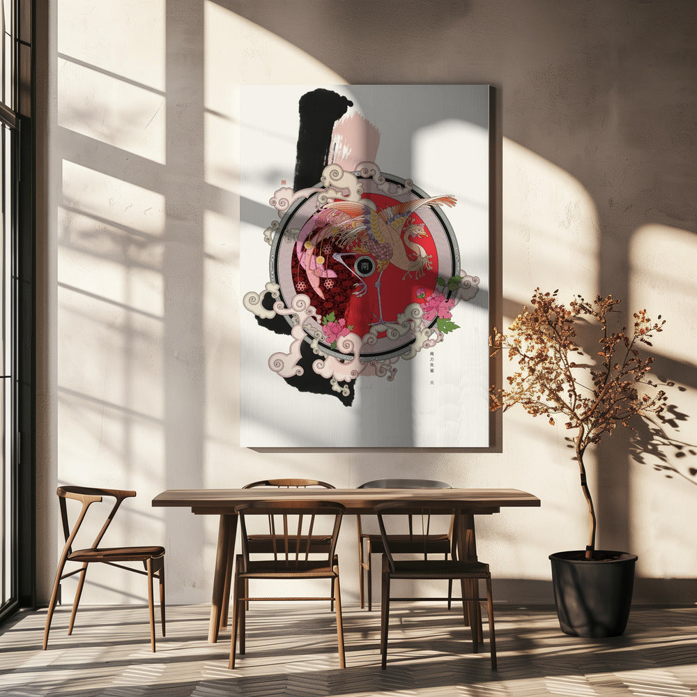 Vermilion Bird of the South | Canvas