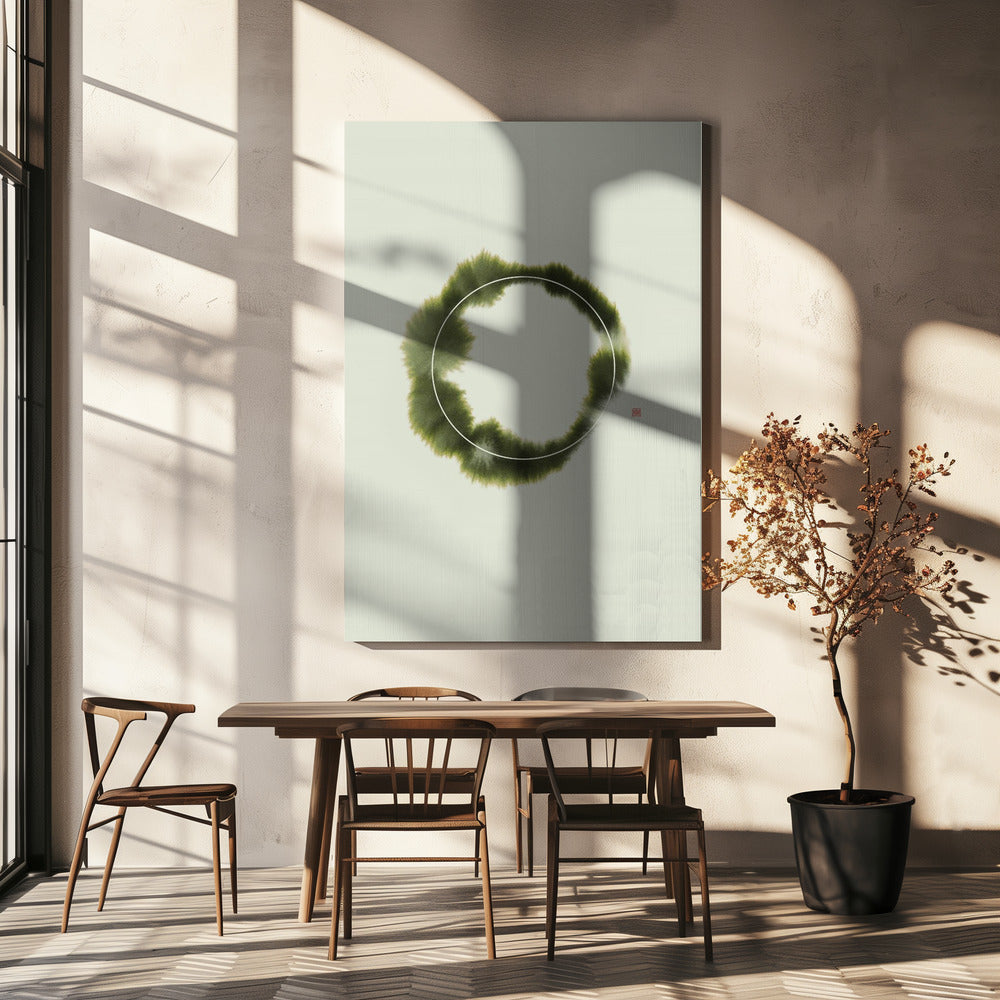 Circle N°1 | Green | Canvas