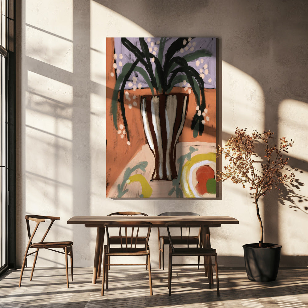 Striped Vase Harmony | Canvas