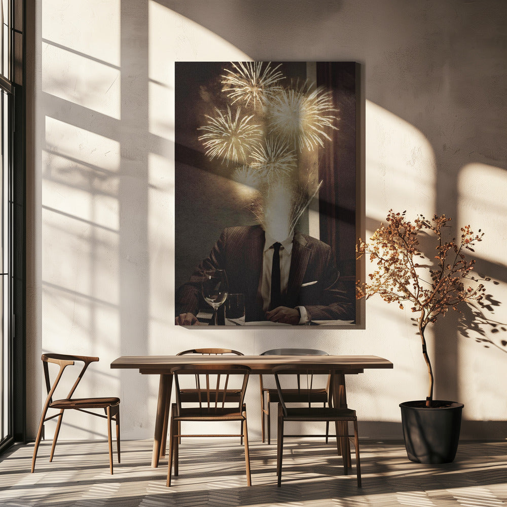 Fireworks Head | Canvas