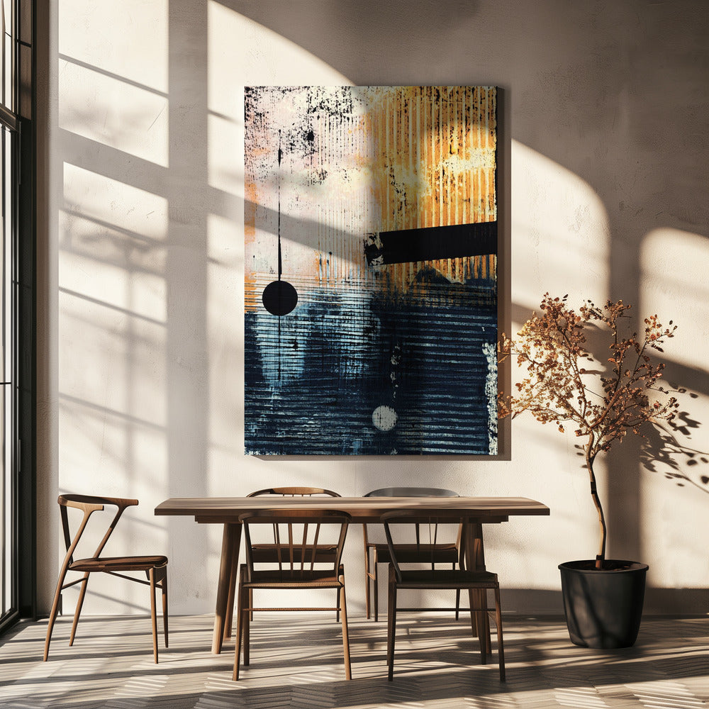 Abstract Artwork With Geometric Composition | Canvas