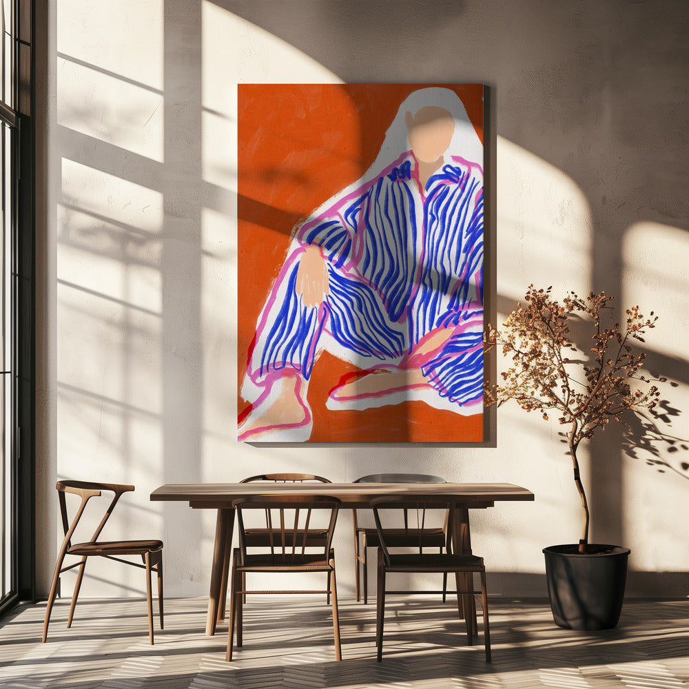 Striped Serenity | Canvas