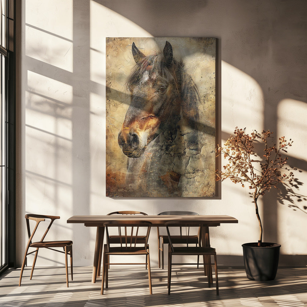 Horse Illustration 09 | Canvas