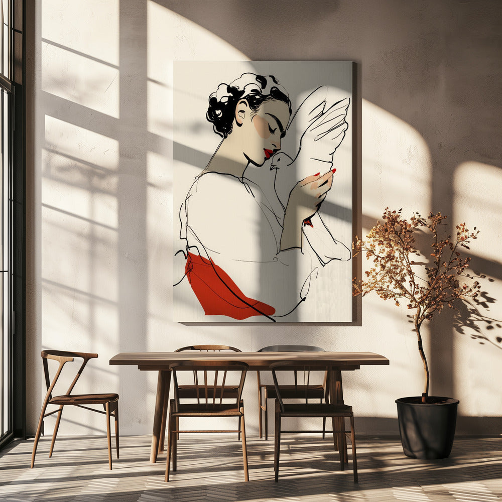 Dove Embrace | Canvas