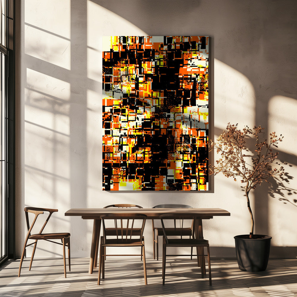 Colorful Geometric Blocks | Canvas