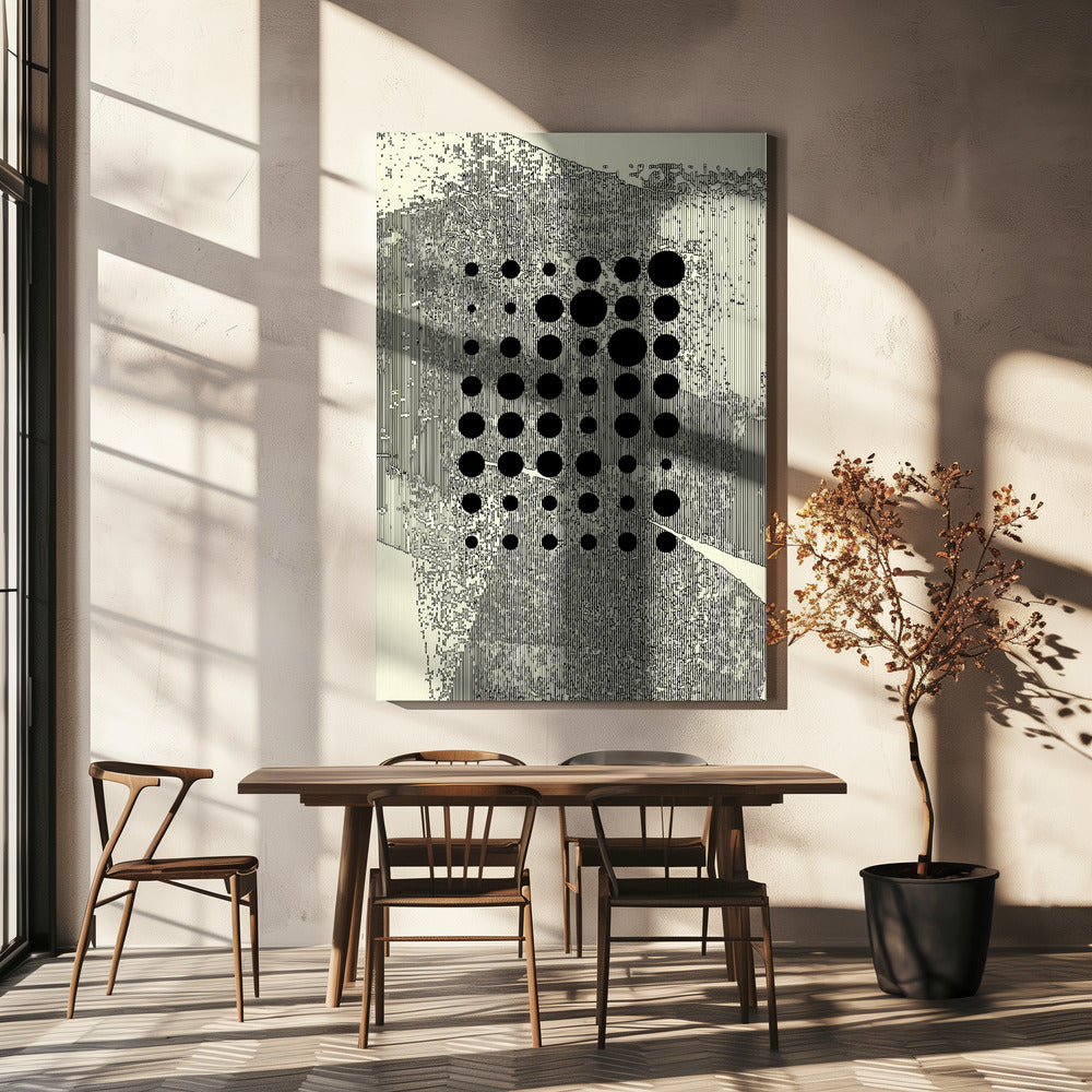 Black Geometric Circles | Canvas