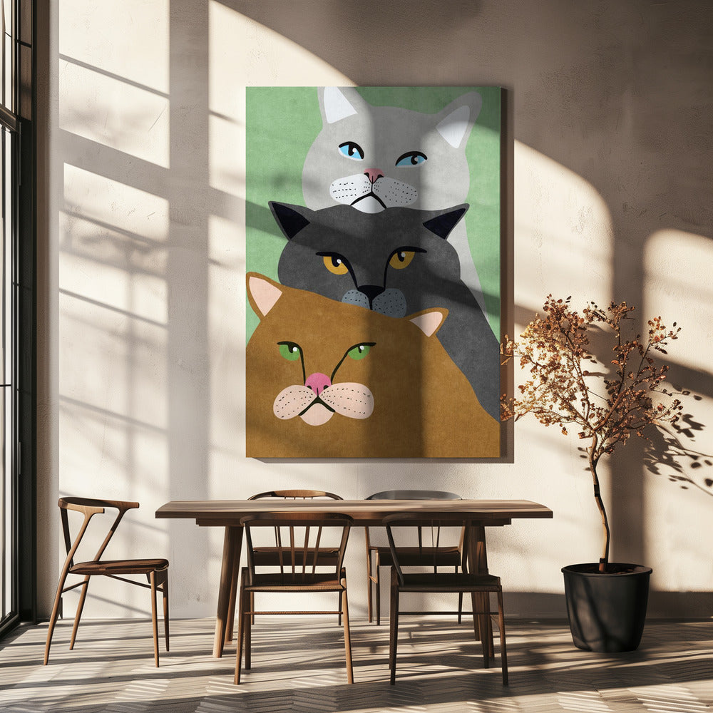 Cat Trio | Canvas