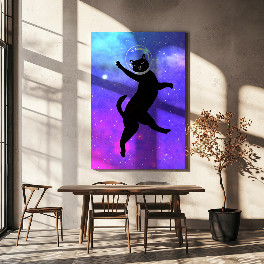 Happy Space Cat | Canvas