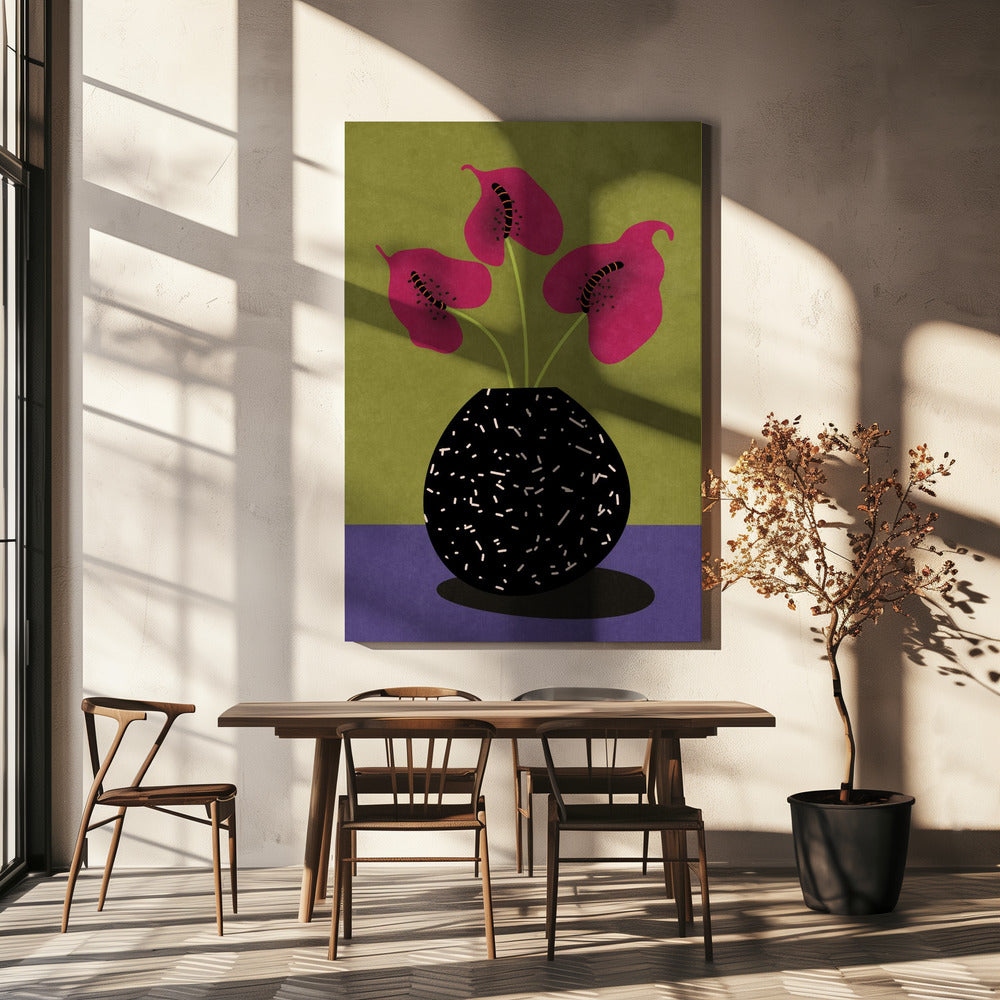 Nice flowers in vase | Canvas