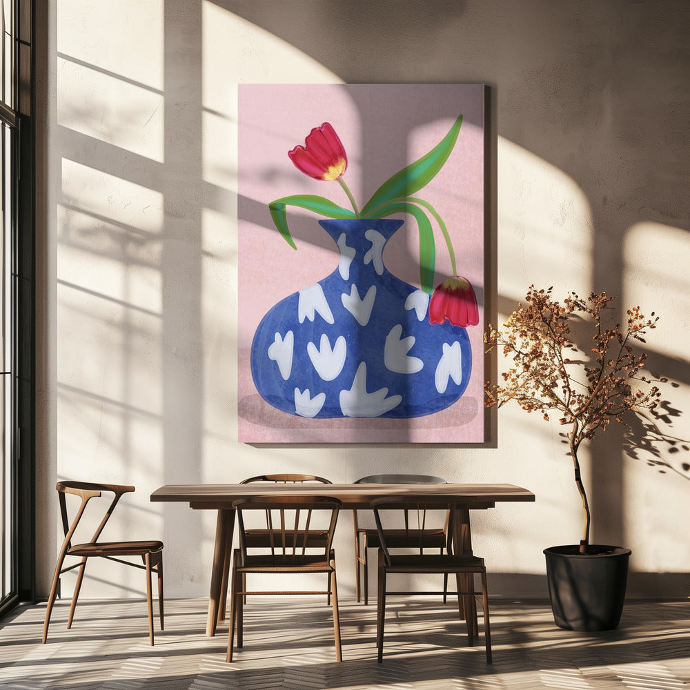 Tulpe in vase | Canvas