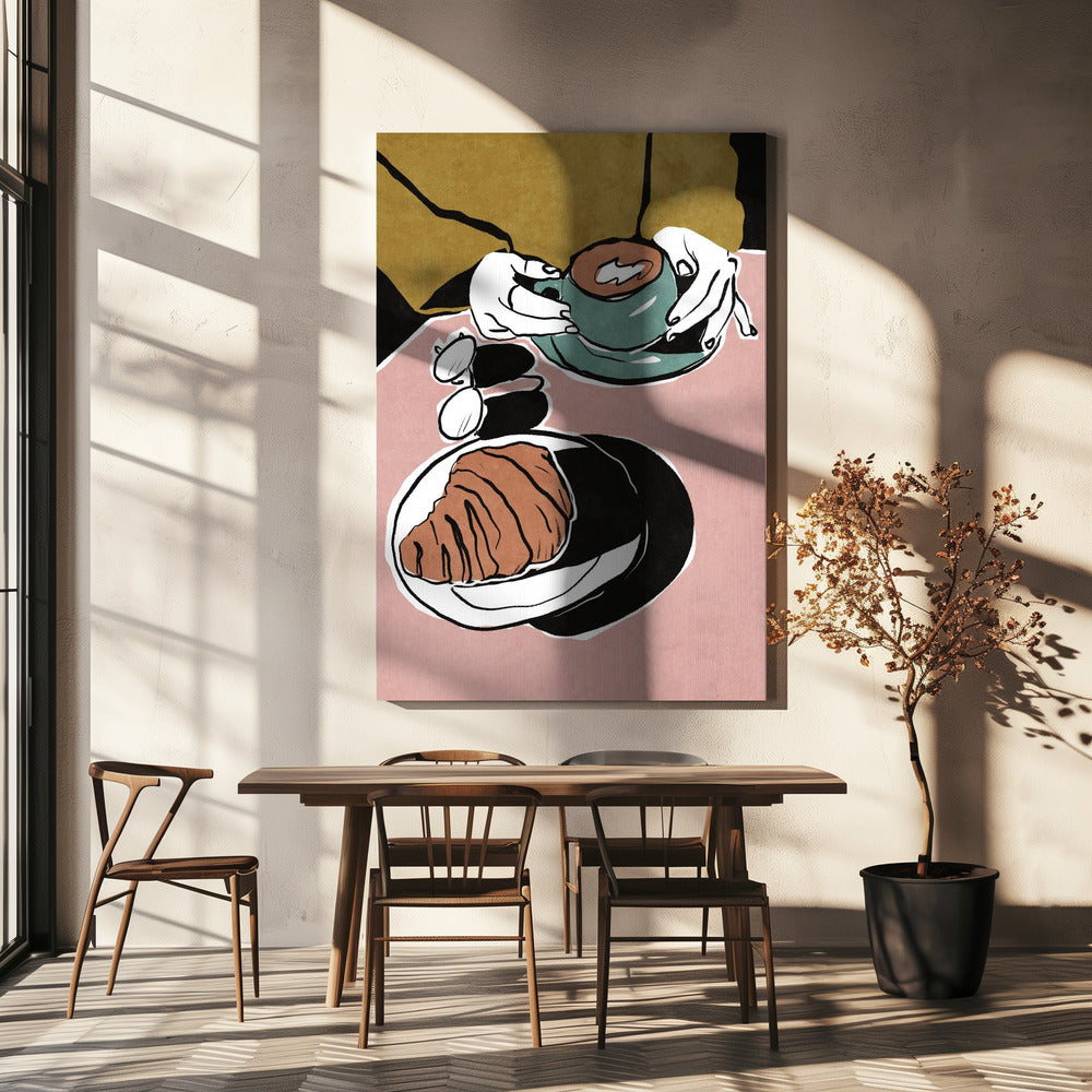 Croissant et café au lait | Canvas