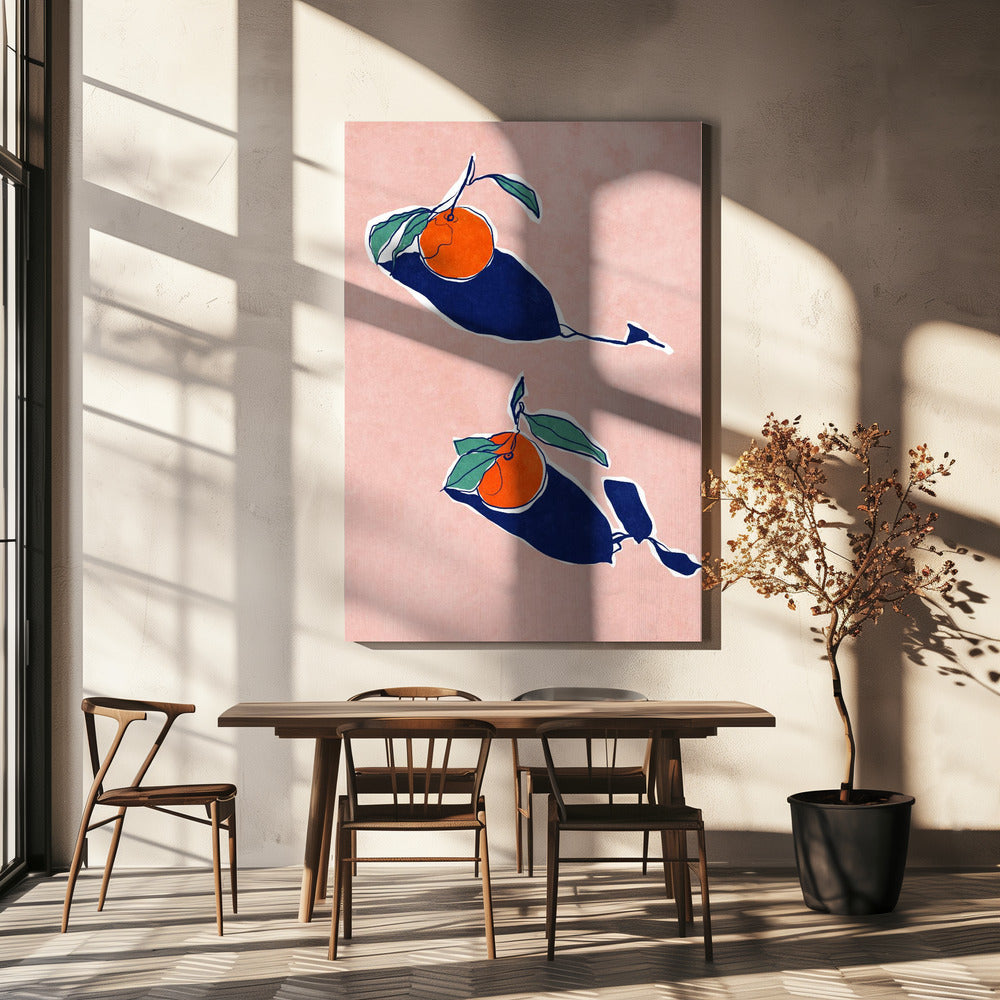 Abstract Oranges | Canvas