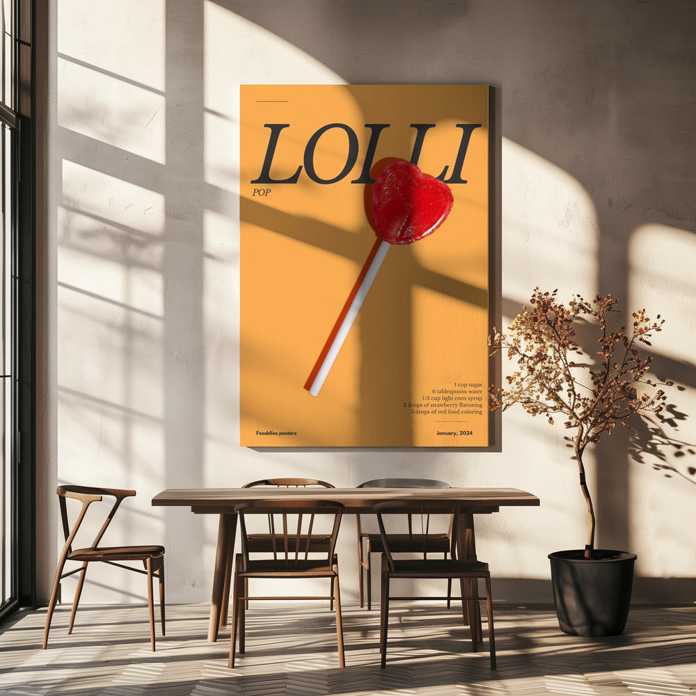 Heart Lollipop | Canvas