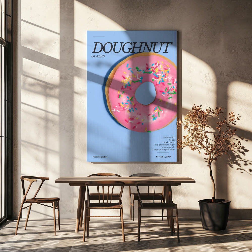 Pink Glaze Doughnut | Canvas