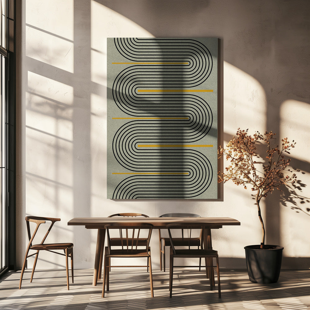 Curved Echoes | Canvas