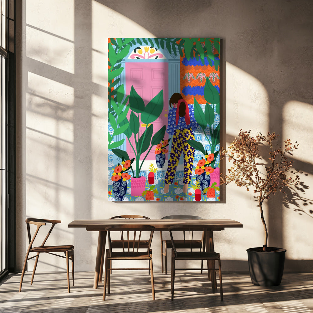 Floral girl | Canvas