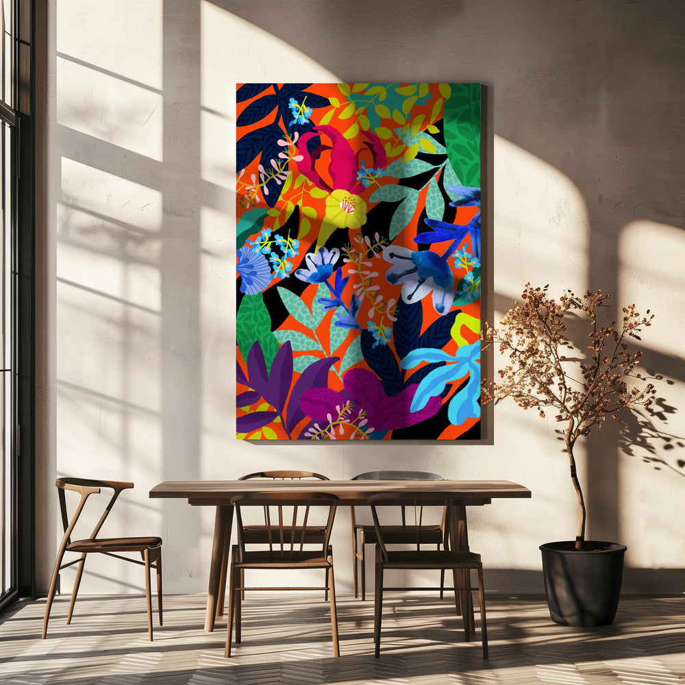 9933x14043 Din 131 Abstract Floral | Canvas