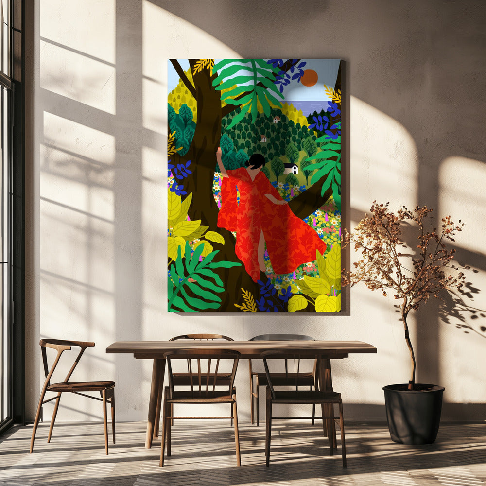Girl In a Tree | Canvas
