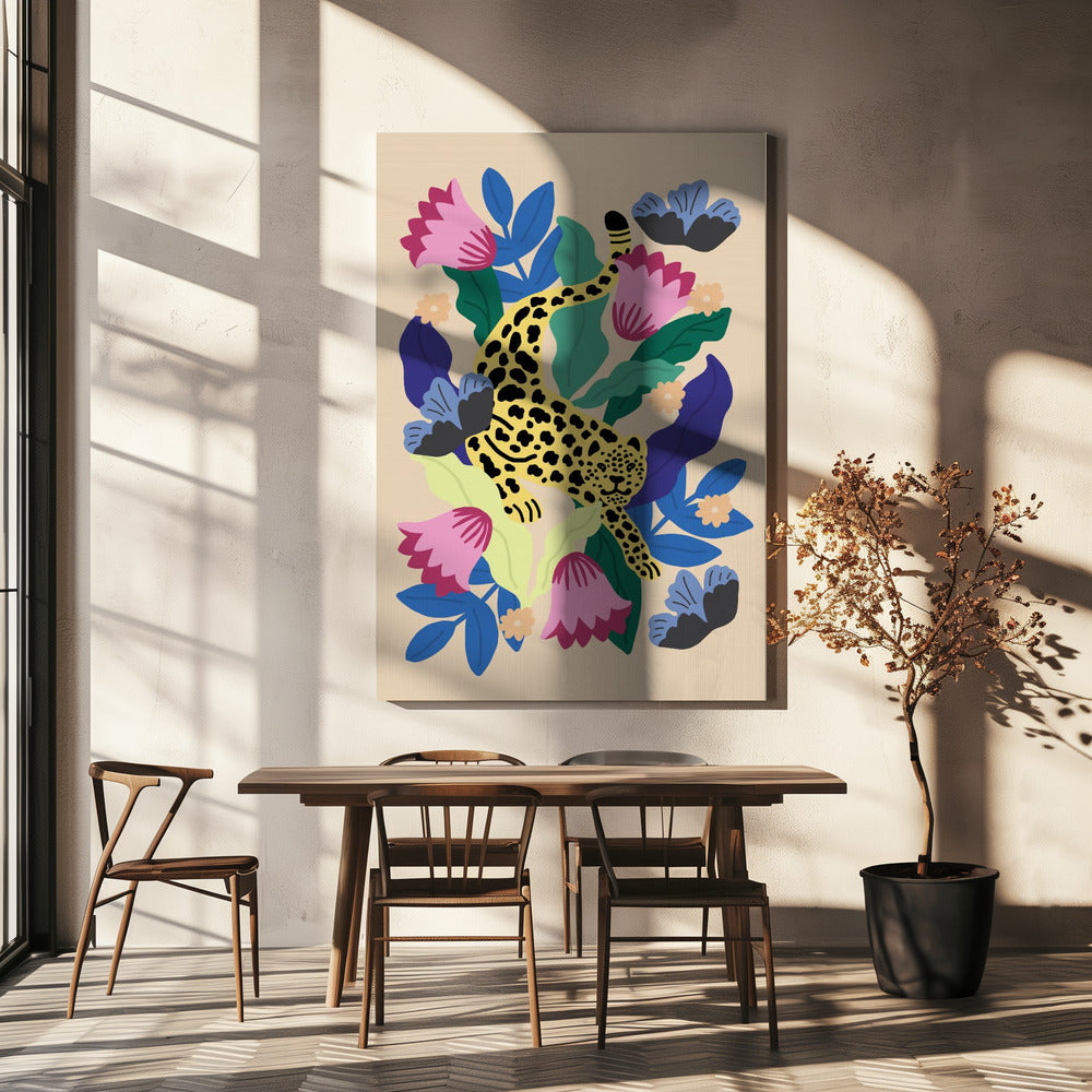 Floral Leopard | Canvas