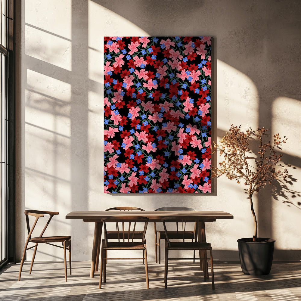 9933x14043 Din 50 Romantic Floral | Canvas