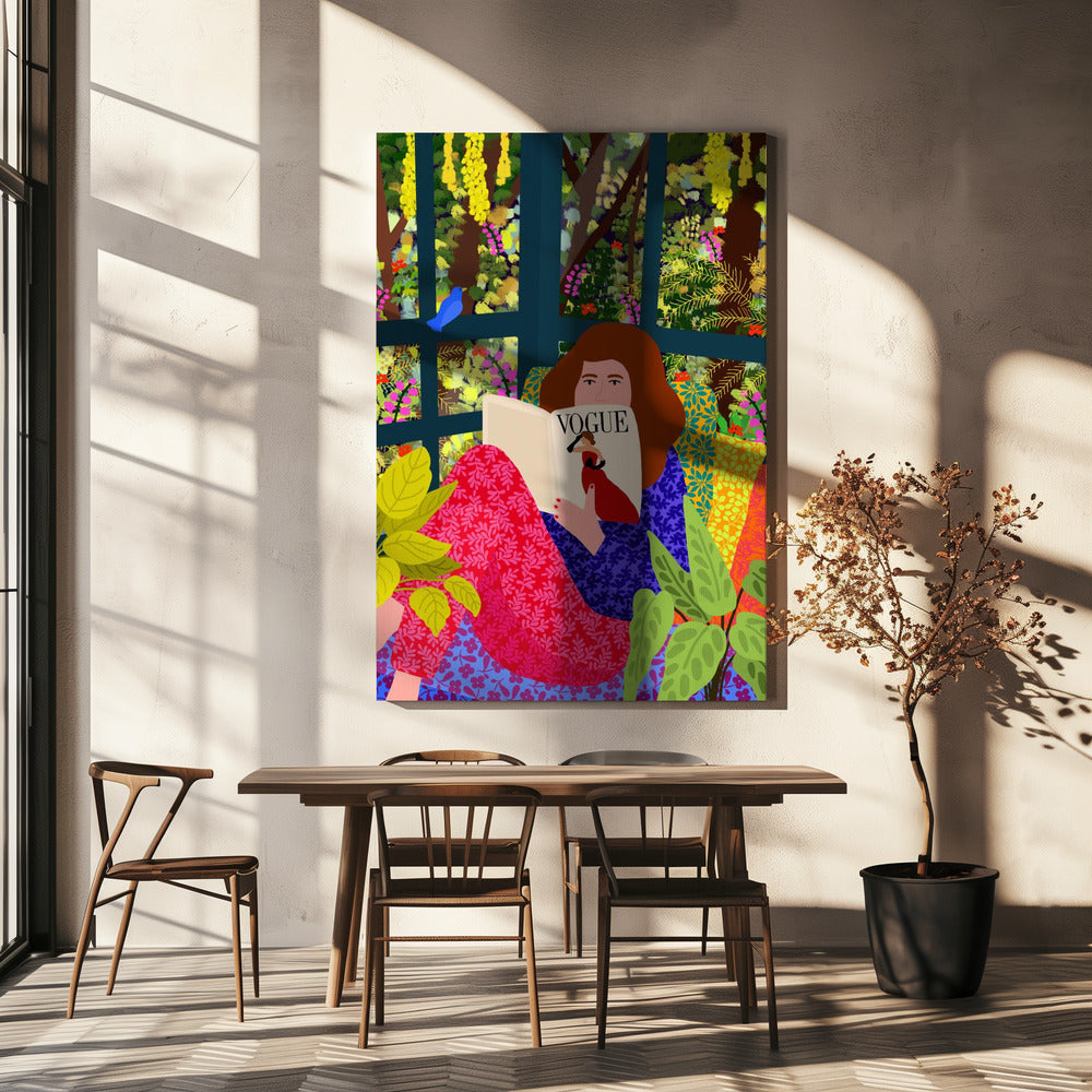 Reading My Favorite Magazine | Canvas