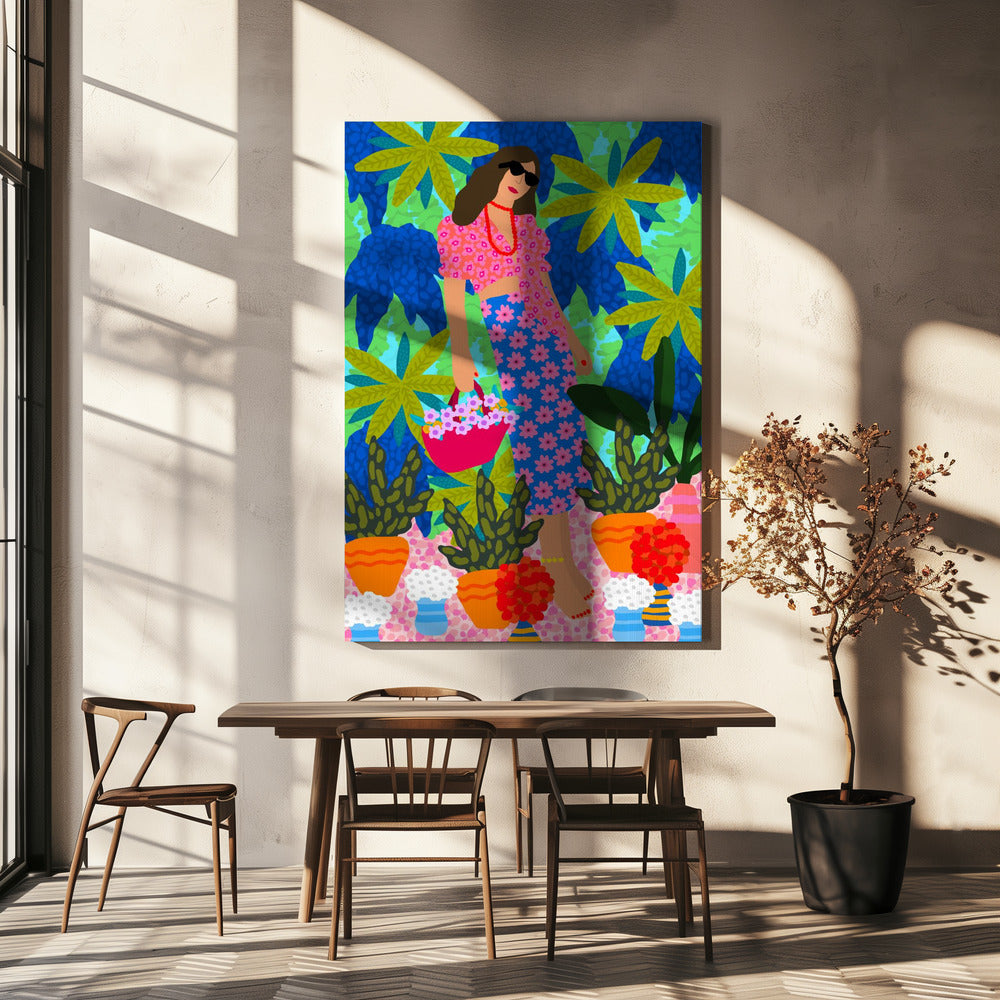 Walking Between Gardens | Canvas