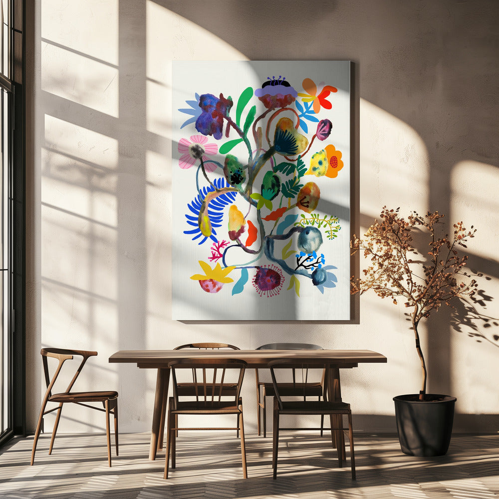 9933x14043 Din 115 Abstract Floral | Canvas