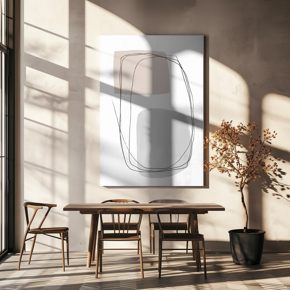 Geometric Forms And Fluid Lines | Canvas