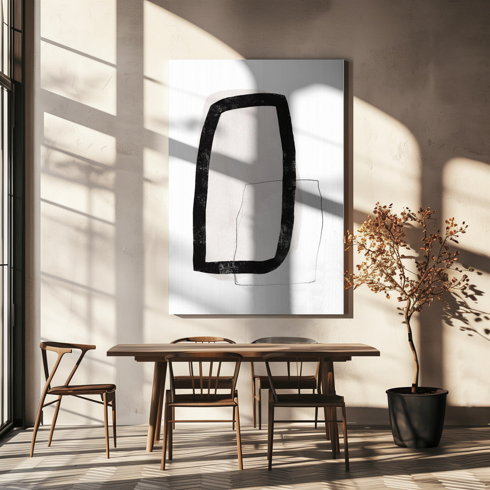 Monochrome Layers | Canvas