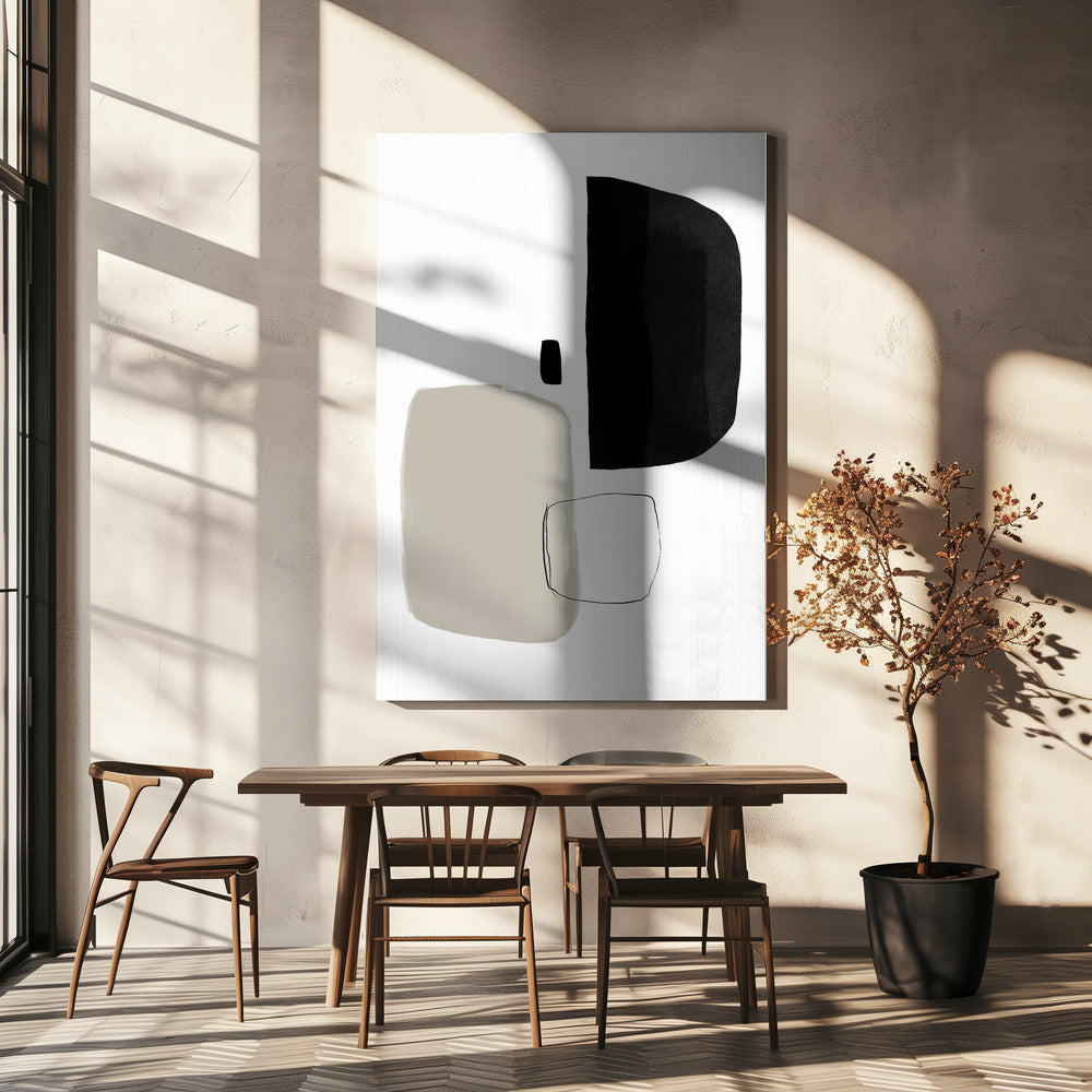 Monochrome Shapes | Canvas
