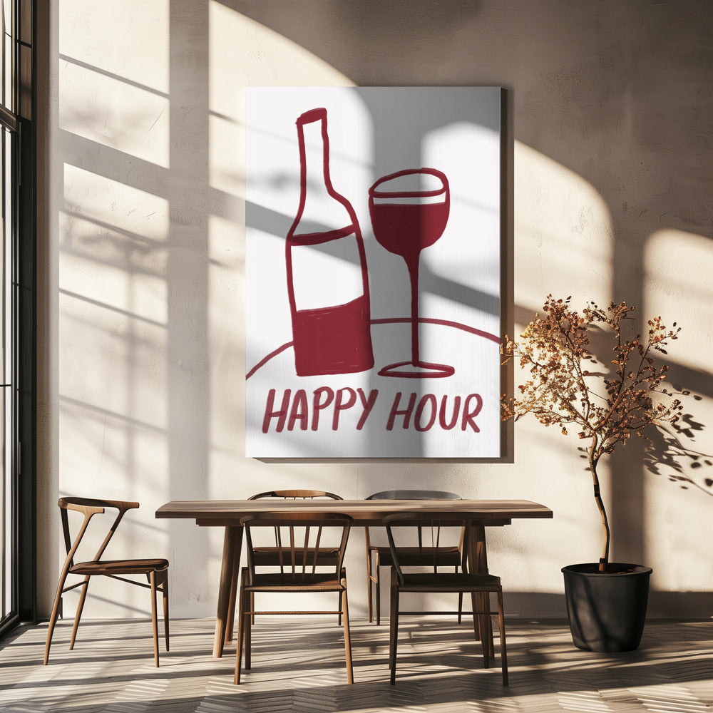 Wine Time Delight | Canvas