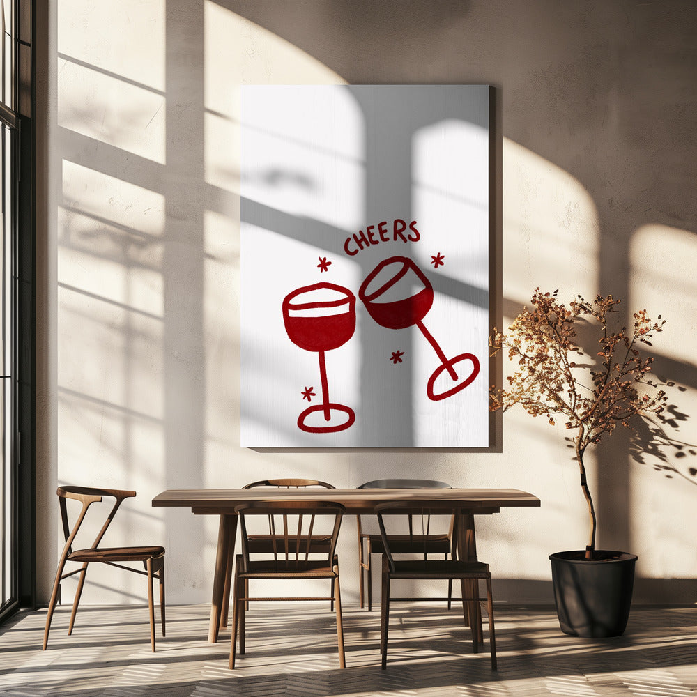 Wine Glass Celebration | Canvas